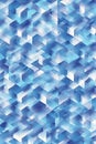 Abstract Blue Cubes: Geometric Digital Block Pattern, Portrait Images Generative AI Royalty Free Stock Photo