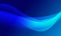 Abstract blue curve wave lines abstract background Royalty Free Stock Photo