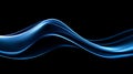 Abstract blue and cyan digital background with dynamic white light streak and motion blur effects Royalty Free Stock Photo