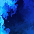 Abstract blue dark distorted grunge smoke wallpaper.