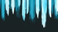 Abstract Blue and Dark Ice Shapes on Black Background for Graphic Design and Art Projects Royalty Free Stock Photo