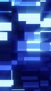 Abstract blue digital background with glowing pixelated blocks Royalty Free Stock Photo