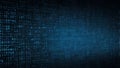 Abstract Blue Digital Binary Data Stream Background Royalty Free Stock Photo