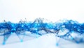 Abstract Blue Digital Network Connection Royalty Free Stock Photo