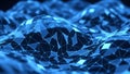 Abstract blue digital network grid with glowing nodes and connections Royalty Free Stock Photo