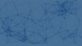 Abstract Blue Digital Network Plexus Background Royalty Free Stock Photo