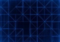 Abstract blue digital pattern featuring interconnected lines forming squares and triangles on a Royalty Free Stock Photo