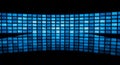Abstract Blue Digital Screen Grid with Reflections image photo Royalty Free Stock Photo