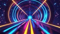Abstract blue digital stream of binary code flowing with light and data visualization Royalty Free Stock Photo