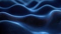 Abstract blue digital wave surface representing data and technology Royalty Free Stock Photo