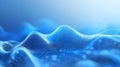Abstract blue digital wave data flow background Royalty Free Stock Photo