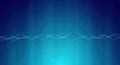 Abstract blue digital waveform background with light rays Royalty Free Stock Photo