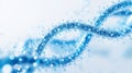 Abstract Blue DNA Helix Structure Digital Art Science Background 3d data clean design future vector