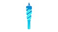 Abstract Blue Drill Bit Icon Royalty Free Stock Photo