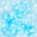 Abstract blue effect bokeh background or texture Royalty Free Stock Photo
