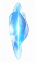 Abstract Blue Energy Form with Bright Glowing Light Royalty Free Stock Photo