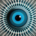 Abstract blue eye Royalty Free Stock Photo