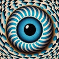 Abstract blue eye Royalty Free Stock Photo