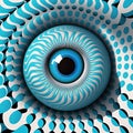 Abstract blue eye Royalty Free Stock Photo