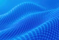 Abstract blue fabric with a textured pattern and flowing waves Royalty Free Stock Photo
