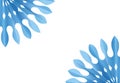 Abstract blue fan shape, Royalty Free Stock Photo