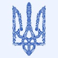 Ukraine coat of arms floral