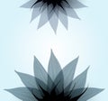 Abstract blue flower. Vector Royalty Free Stock Photo