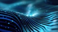 abstract blue flowing lines texture Royalty Free Stock Photo