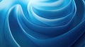 Abstract blue flowing waves creating a swirl pattern Royalty Free Stock Photo