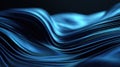 abstract blue flowing waves Royalty Free Stock Photo