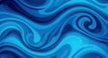 Abstract blue fluid dynamics with swirling patterns and vibrant depths Royalty Free Stock Photo