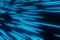 Abstract blue futuristic glowing Digital network and data Stream background 3d rendering