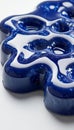 Abstract Blue Gel Texture A Visually Arresting Display of Fluid Art Forms on White Background Royalty Free Stock Photo