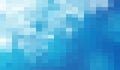 Abstract Blue geometric Background  Creative Design Templates. Pixel art Grid Mosaic  8 bit vector background Royalty Free Stock Photo