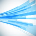 Abstract blue geometric background. 3D perspective Royalty Free Stock Photo