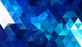 Abstract Blue Geometric Low Poly Crystal Background with Light Reflections image photo Royalty Free Stock Photo