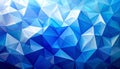 Abstract Blue Geometric Low Poly Crystal Faceted Background Texture image photo Royalty Free Stock Photo