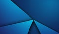Abstract Blue Geometric Shapes Layered Background 1 Royalty Free Stock Photo