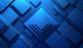 Abstract Blue Geometric Squares Layered with Subtle Texture and Light Effects image photo Royalty Free Stock Photo