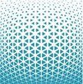 Abstract blue geometric triangle design halftone pattern Royalty Free Stock Photo