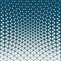 Abstract blue geometric triangle design halftone pattern Royalty Free Stock Photo