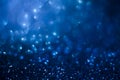 Abstract blue glitter background. Shiny glitter bokeh christmas background Royalty Free Stock Photo
