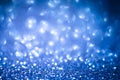 Abstract blue glitter background. Shiny glitter bokeh christmas background Royalty Free Stock Photo