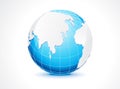 Abstract blue globe Royalty Free Stock Photo