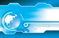 Abstract Blue Globe Background Royalty Free Stock Photo