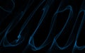 Abstract blue glowing smoke. Blue waves, transparent light lines Royalty Free Stock Photo