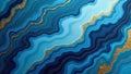 Abstract blue and gold swirling marble texture background design for luxury projects. Generative AI Royalty Free Stock Photo