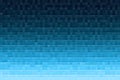 Abstract blue gradient background. Texture with pixel square blocks. Mosaic pattern Royalty Free Stock Photo