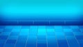 Abstract Blue Gradient Background with Tiled Floor Royalty Free Stock Photo