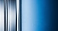 Abstract Blue Gradient with Vertical Metallic Stripes Royalty Free Stock Photo